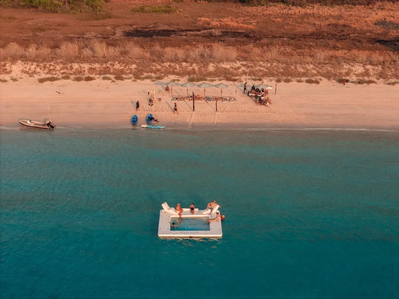 Beach Setup & Water Activity