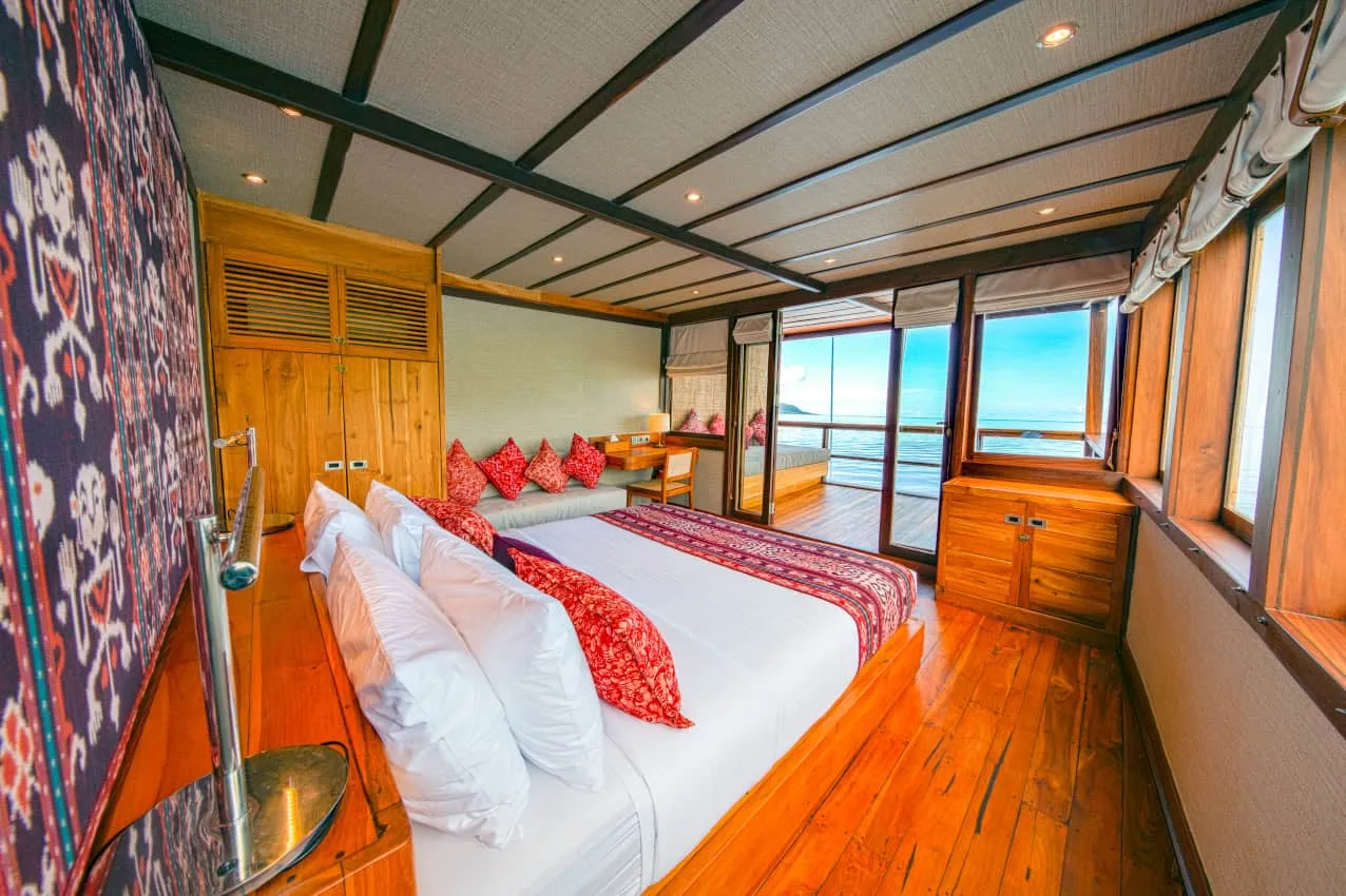Coralia master cabin with sea view