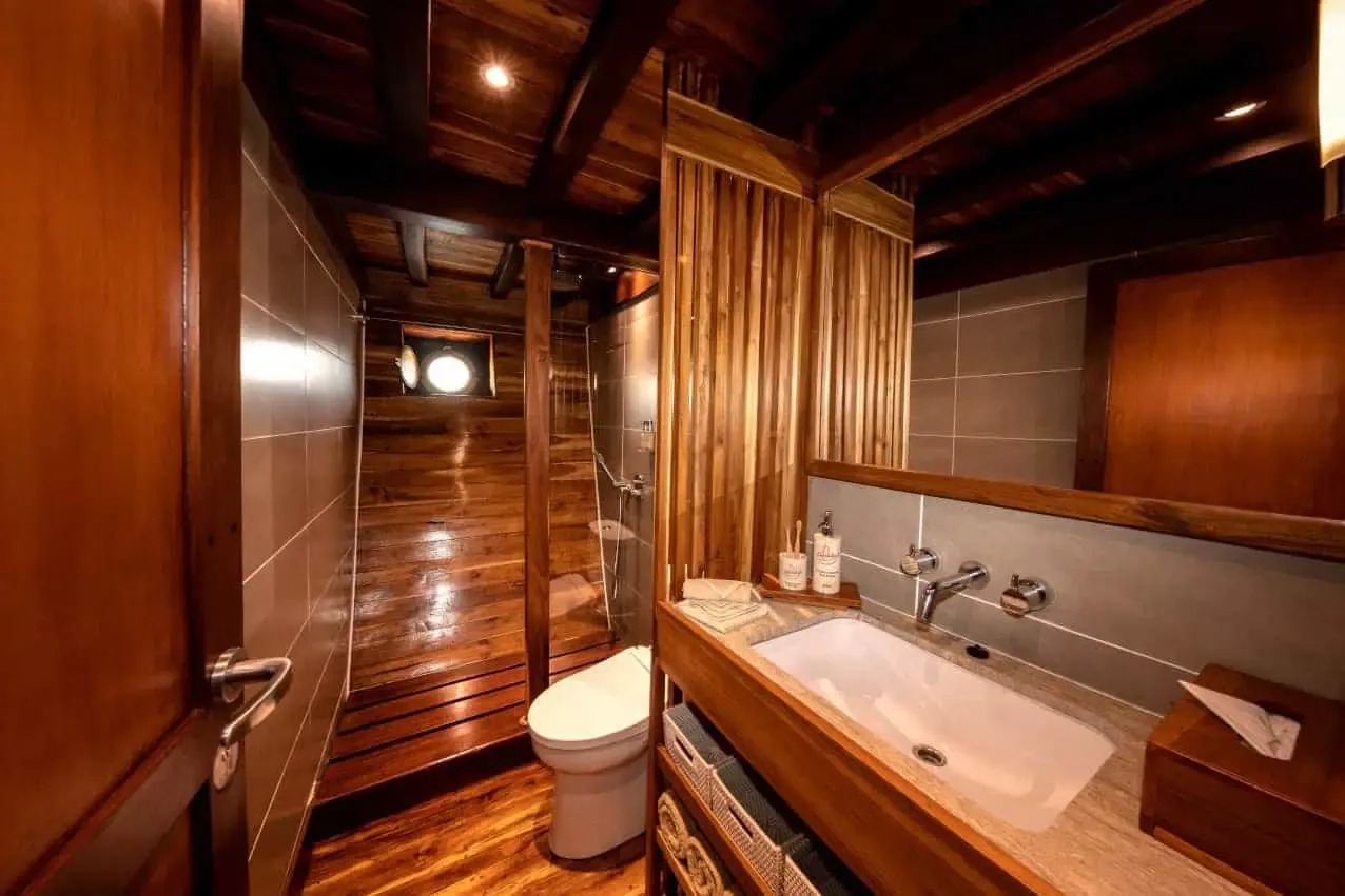 Coralia lower deck cabin bathroom