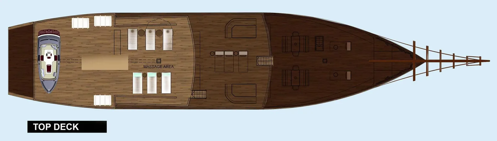 Coralia Liveaboard top deck plan