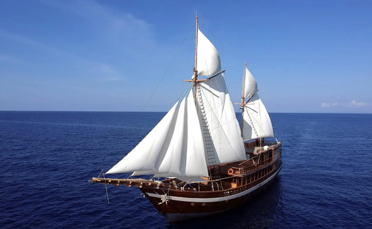 Coralia — Traditional Phinisi available for charter in Raja Ampat