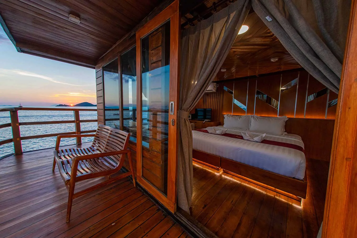 Interior of the Neomi Cruise master bedroom